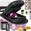 8 Blade All-in-1 Vegetable Chopper Mandoline Slicer with Container, Food