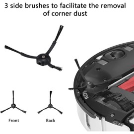 10 Stück Seitenbürsten, Original Seitenbürste, kompatibel mit S8 Max Ultra, S8 Pro Ultra, S7 MaxV Ultra, Q7 Max, Q5 Pro+, S8, S7 Series, E Series, S4/5/6, QRevo, Qrevo Pro, Qrevo S, Qrevo Master