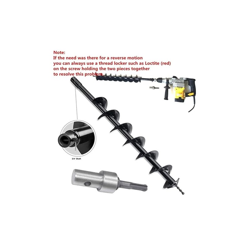 Auger Adapter 1 to 3 Drill Adapter Electric Drill to