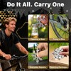 MUCLIP 18-in-1 Snowflake Multi Tool,2 Pack Stainless Steel with Carabiner,Bottle