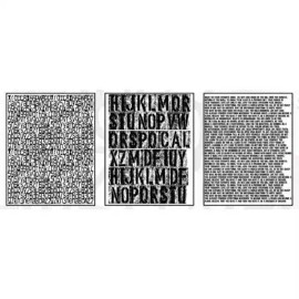 RANGER INDUSTRIES Dina Wakley MEdia Transparencies - Typography SEt 2, MDA82668