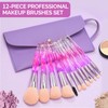 DUAIU Makeup Brushes,12pcs Professional Make Up Brush Set Premium Synthetic