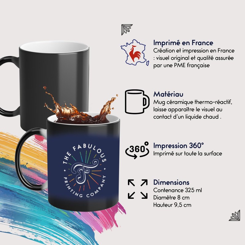 Thermoreagierende Tasse Magische Tasse – Frohe Weihnachten Winter Geschenk Weihnachtsmann