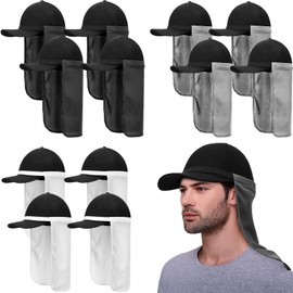 12 Pcs UV Neck Protector Hat Drape Sun Protector Unisex Adjustable Sun Neck Shade Face Cover for Outdoor Sports
