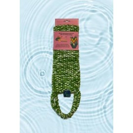 Natural Loofah Shower Sponge for Bath and Body - Exfoliating Washcloth for Smooth Skin - Extra Long - Perfect for Back Scrubbing (Green, 1 Pack)