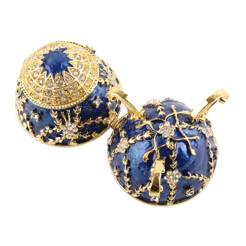 Enameled Ornament Easter Eggs Shape Hand‑Made Home Desktop Decoration Craft