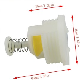 HAÜS PARTS WD24X10018 Dishwasher Piston & Nut Assembly Compatible With Top Brands Replaces With WD24X220, 821081, AP2617344, WD24X0199, AH260690,WD24X0220, WD24X199 (1-PACK)
