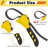 KSVFTB Rubber Strap Wrench, Multi-Purpose, Adjustable, Heavy Duty, for Pipes,