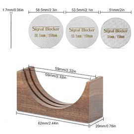 58.5mm Espresso Puck Screen With Stand: Reusable Filter Fit 58mm Espresso Portafilter Filter Basket - Professional Barista Coffee Filter | 1.7mm Thickness, 150μm,316 Stainless Steel