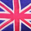 Basic Sense Pure Silk Union Jack Scarf - Lightweight, Skin-Friendly