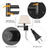 TRLIFE Wall Sconce Plug in, Remote Control Dimming 10-100% and