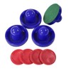 JS&YY Air Hockey Pucks and Paddles,Set 4 Pushers and 4