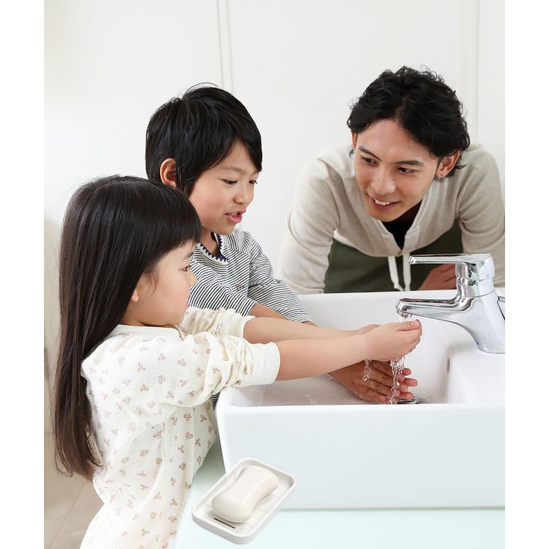 Senshuomy Soap Dish with Drainage | Keep Soap Dry, Plastic