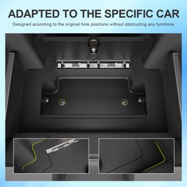 SZYANG Center Console Safe Organizer Compatible with 2023-2025 Chevy Silverado GMC Sierra 1500 Redesigned 2022 Model Lock Box Console Safe Vault Replacement for 2022-2025 Chevy Silverado Accessories