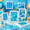 24 Sheet Blue Ocean Scrapbook Paper, 6 x 6” 24