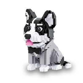 Puppy Husky Micro Building Blocks, 973 Pieces, Building Blocks, Animals, Toy, Collectible Building Blocks Model, Building Toy for Children from 7 Years