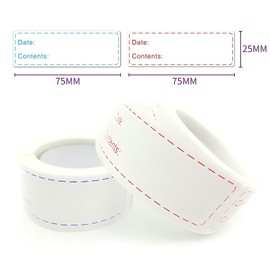 LORJE Removable Freezer Labels 1x3 Inch Food Label, 250 Pcs Storage Labels Oil Resistant Pantry Label Date Stickers for Containers, Bottle