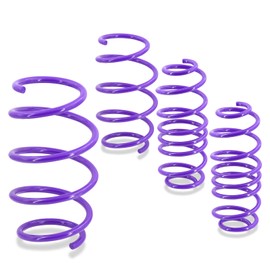 AJP Distributors JDM Suspension 1.4" Front & 1.0" Rear Drop Lower Height Coil Lowering Sport Springs Kit Set Assembly Purple Compatible/Replacement For 240SX S14 Silvia 1995 1996 1997 1998 95 96 97 98