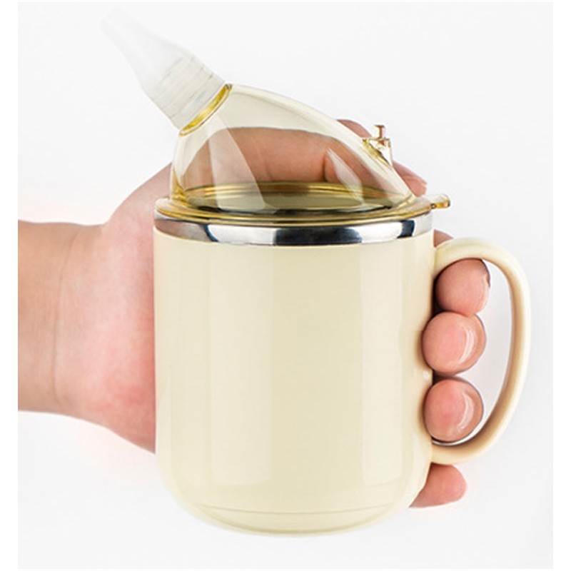 Multifunctional Nursing Water Bottole Anti Leakage Insulated Flowing Food Straw