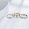 Non-Tarnish Stackable Rings for Women -18k Gold Plated & Sterling