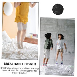 WHAMVOX 1pc Weatherproof Round Trampoline Replacement Mat with Hooks Durable Jumping Cloth for Trampoline Frame Uv-Resistant and Breathable Design for Outdoor Fun