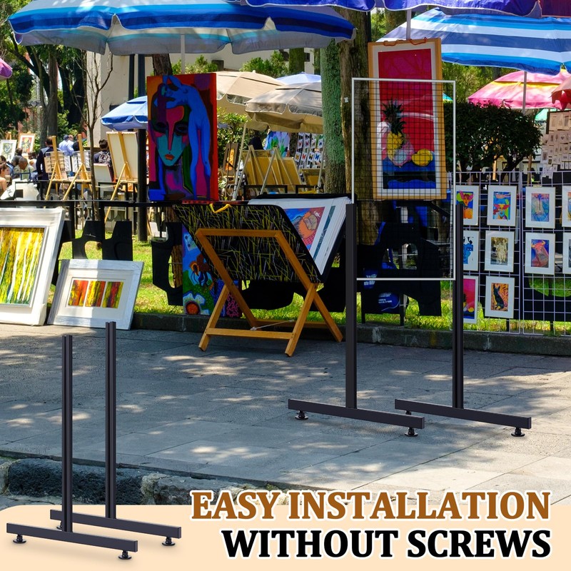 Yaocom Pack of 2 Sets Slide-On Grid Legs T Base