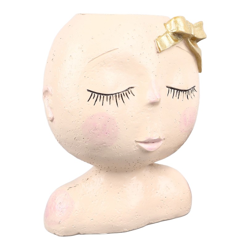 Face Flower Pot Head Planter Pots Resin Succulent Planter with