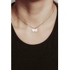NOVA – Personalisierte Kette mit Gravur 2x 10mm Plättchen Anhänger