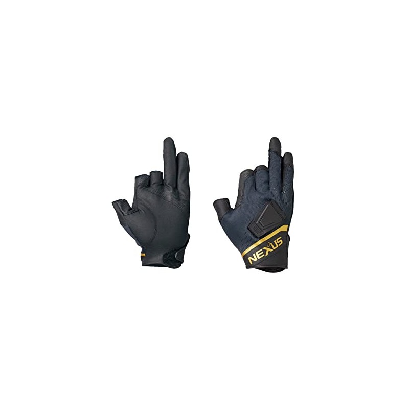 SHIMANO Nexus GL-112V Windproof Magnetic Gloves, 3 Cuts, Black, M