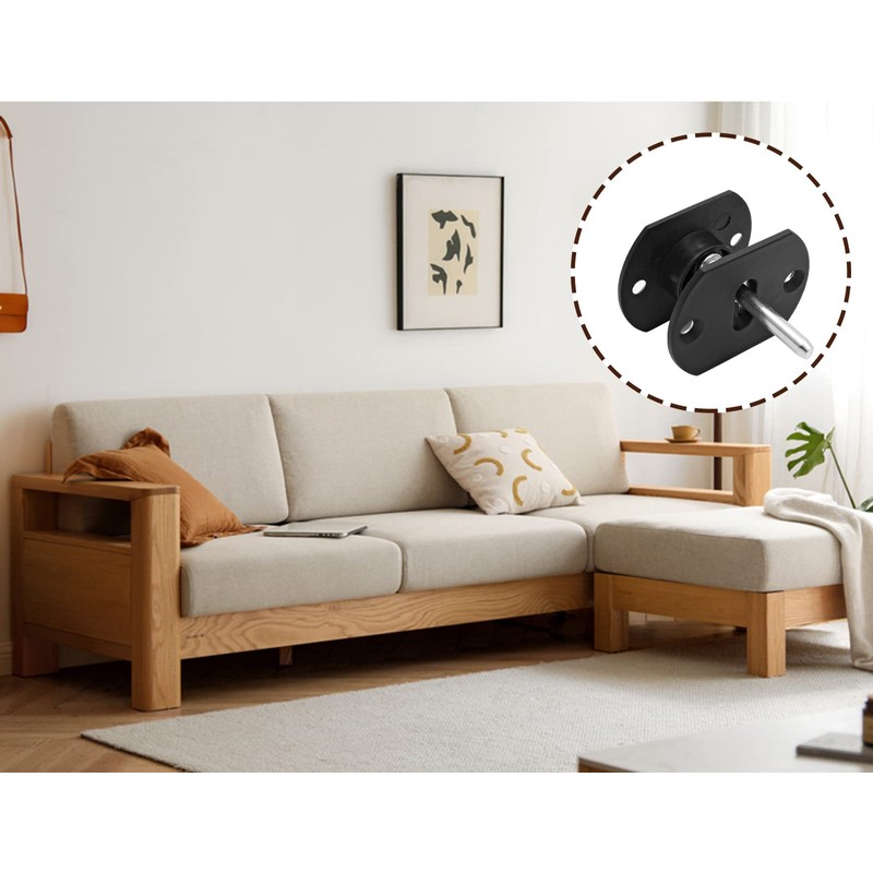 Cionyce 4 conectores de sofá seccionales, conector de muebles estilo