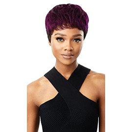 Outre Fab and Fly Full Cap Wig Human Hair Color Queen HH ESME (DRGDRU)