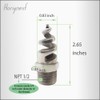 Horiznext NPT 1/2 spiral aerator lawn, stainless steel 316 hose