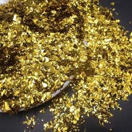 Sparkle Metallic Table Confetti, Mylar Foil Confetti Perfect for DIY Crafts, New Years, Surprise Parties, Birthdays, Photo Shoots, Engagements & Weddings Decorations (Gold)