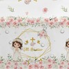 HIPVVILD Mi Bautizo Baptism Tablecloth Party Decorations for Girls, 3