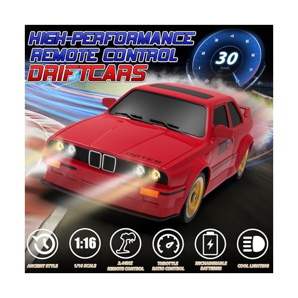 Remote Control Cars 1:16 Scale RC Drift Car 2.4Ghz 30KM/H