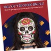 TEHAUX Day of The Dead Paper Masks 6pcs Decorative Masks