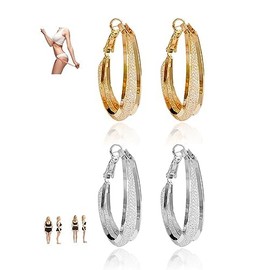Stocking Stuffers Acupressure Earrings Lymphatic Earrings for Women Lymph Detox Earrings Lymphatic Drainage Earrings Lymphatic Activity Hoop Earrings