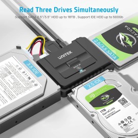 Unitek Usb 3.0 To Ide And Sata Converter External Hard Drive Adapter K