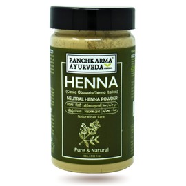 Panchkarma Ayurveda Herbal & Natural Neutral Henna Powder (Cassia Obovata/Senna Italica) For Hair Shine Hair Pack (100g)