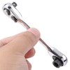 JUSTAUS 1/4 Inch Mini Double Headed Ratchet Wrench 72 Tooth