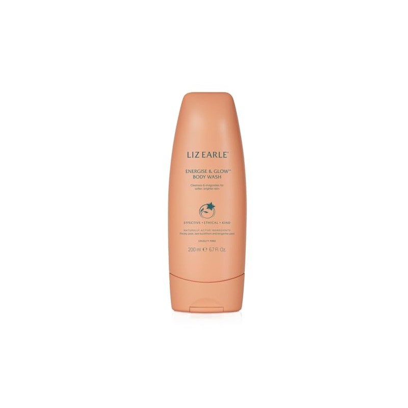 Liz Earle Energise & Glow Body Wash 200ml for clean,