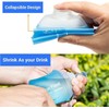 2 Pack 250ML Soft Flask Running Water Bottles,foldable water bottle,TPU