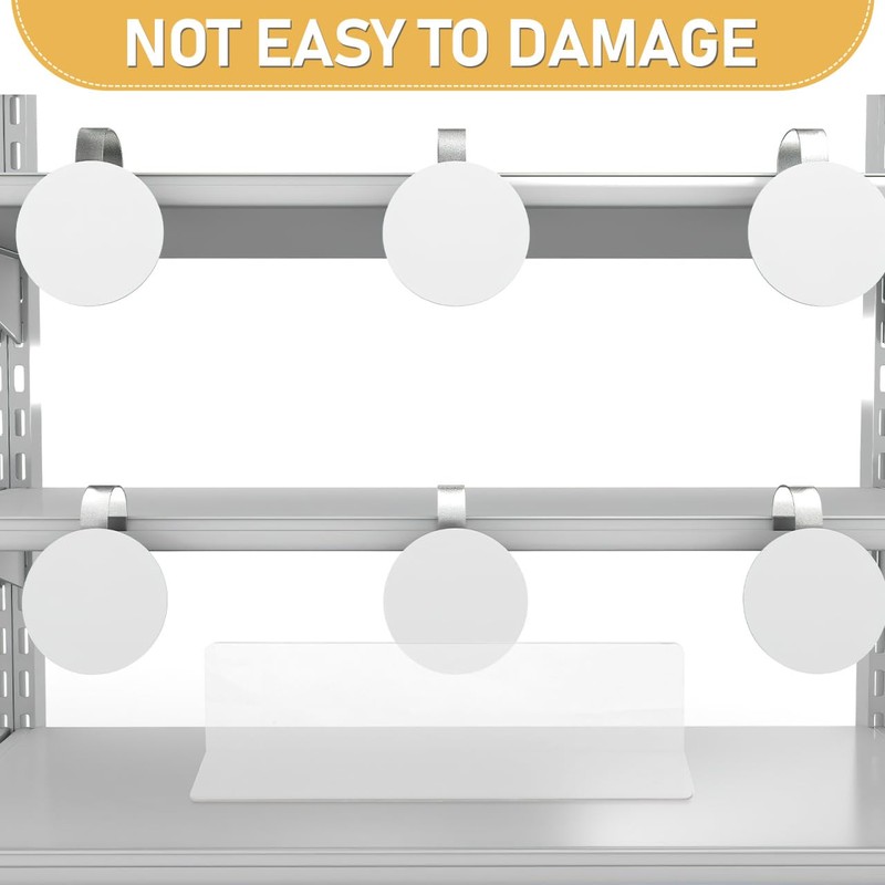 Lurrose Set of 20 Clear Plastic L Shaped Shelf Dividers