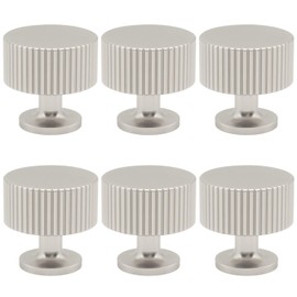 Abtopia 6 Pack Brushed Nickel Cabinet Knobs Dresser Knobs, Drawer knobs Kitchen Knobs for Cabinets and Drawers, Drawer Pulls and Knobs for Bathroom, Cupboard, Kitchen Hardware