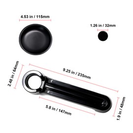 ETL INDUSTRIES - Juego de 15 piezas para manijas de puerta y cubierta para manijas de puerta trasera y protectores para rebajes para Jeep Wrangler JK JKU 2007-2017, accesorios exteriores negros
