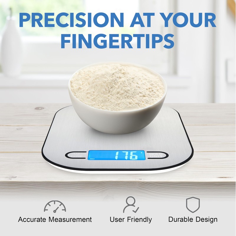 Smart Weigh - Báscula digital de alimentos gramos y onzas