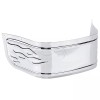 Unbranded Motor Chrome Front Fender Skirt Flame For Harley Electra