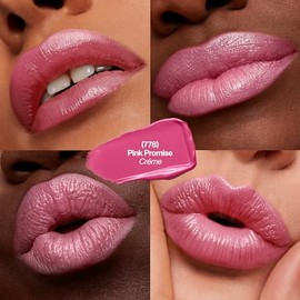 Revlon Super Lustrous Labial con vitamina E y aceite de aguacate, kit de regalo 3 unidades (420 Blushed - Pearl, 205 Champagne on Ice - Pearl) | Cream