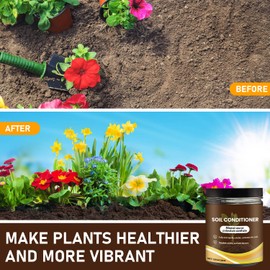 Premium Soil Activator & Liquid Fertilizer,Dirt Health Booster, Liquid Fertilizer for Indoor & Outdoor Plants for Raised Garden Beds, Potting Mix, and Seedling Compost (2 Bottle)