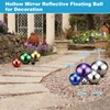 M METERXITY 1-Pack Gazing Globes 4.7 in 201 Stainless Steel,